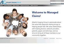 Tablet Screenshot of managedclaims.com